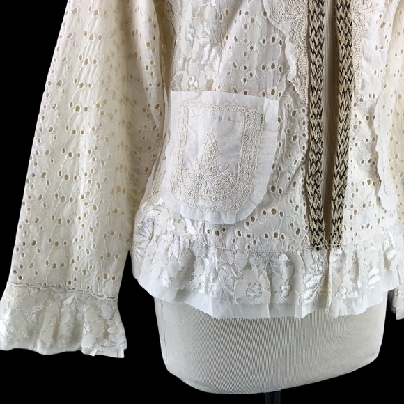NWOT The Pyramid Collection Eyelet Lace Jacket NEW - Picture 7 of 14